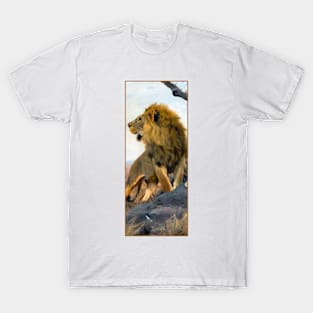 Roaring Lions by Wilhelm Kuhnert T-Shirt